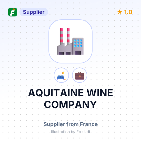AQUITAINE WINE COMPANY – summary card, no photo uploaded yet