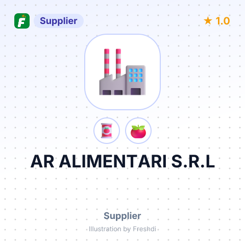 AR ALIMENTARI S.R.L – summary card, no photo uploaded yet