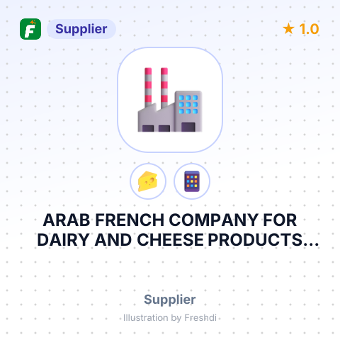 ARAB FRENCH COMPANY FOR DAIRY AND CHEESE PRODUCTS AFDPL – summary card, no photo uploaded yet