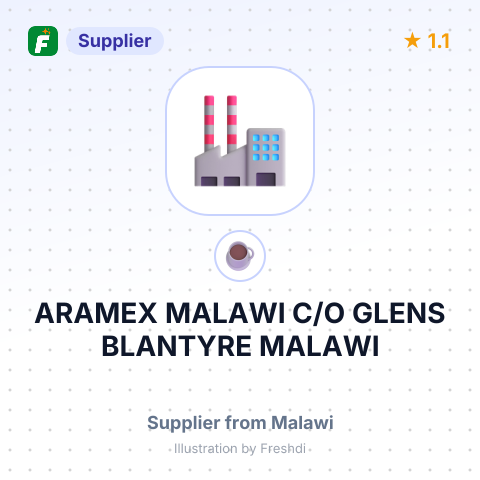 ARAMEX MALAWI C/O GLENS BLANTYRE MALAWI – summary card, no photo uploaded yet