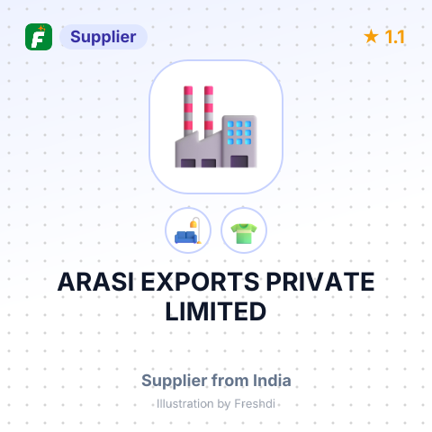 ARASI EXPORTS PRIVATE LIMITED – summary card, no photo uploaded yet