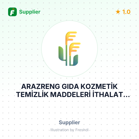 ARAZRENG GIDA KOZMETİK TEMİZLİK MADDELERİ İTHALAT İHRACAT SANAYİ VE TİCARET LİMİTED ŞİRKETİ – summary card, no photo uploaded yet