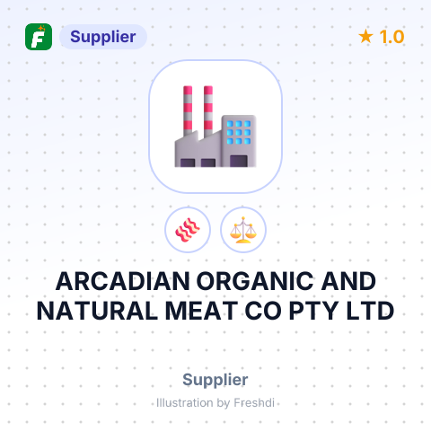 ARCADIAN ORGANIC AND NATURAL MEAT CO PTY LTD – summary card, no photo uploaded yet