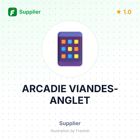 ARCADIE VIANDES-ANGLET – summary card, no photo uploaded yet