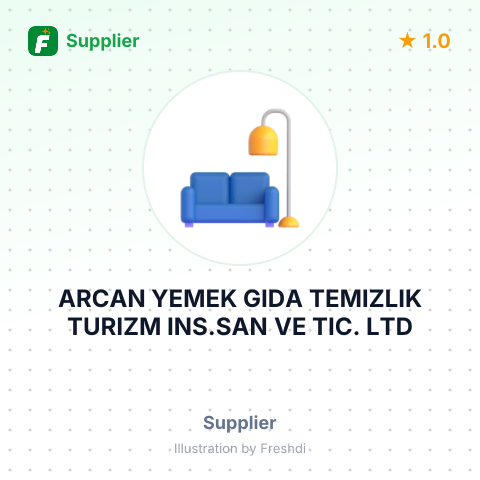 ARCAN YEMEK GIDA TEMIZLIK TURIZM INS.SAN VE TIC. LTD – summary card, no photo uploaded yet