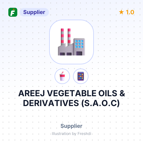 AREEJ VEGETABLE OILS & DERIVATIVES (S.A.O.C) – summary card, no photo uploaded yet