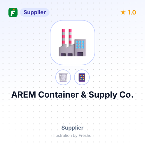 AREM Container & Supply Co. – summary card, no photo uploaded yet