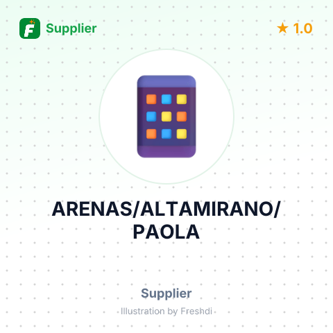 ARENAS/ALTAMIRANO/PAOLA – summary card, no photo uploaded yet