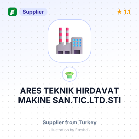 ARES TEKNIK HIRDAVAT MAKINE SAN.TIC.LTD.STI – summary card, no photo uploaded yet