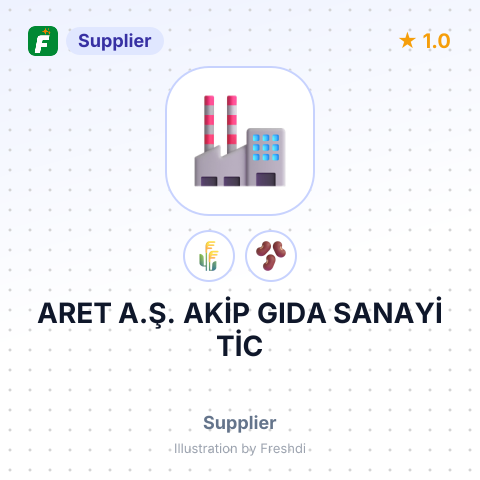ARET A.Ş. AKİP GIDA SANAYİ TİC – summary card, no photo uploaded yet