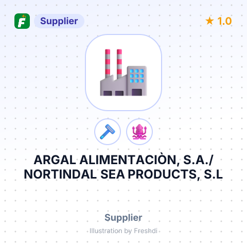 ARGAL ALIMENTACIÒN, S.A./NORTINDAL SEA PRODUCTS, S.L – summary card, no photo uploaded yet