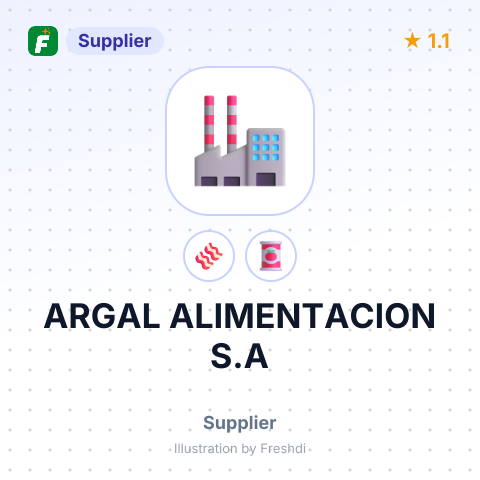 ARGAL ALIMENTACION S.A – summary card, no photo uploaded yet