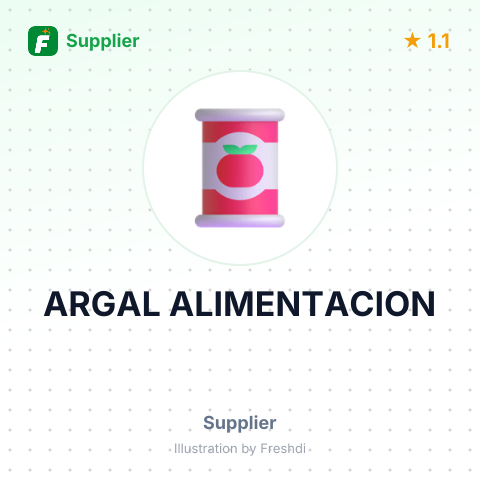ARGAL ALIMENTACION – summary card, no photo uploaded yet