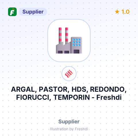 ARGAL, PASTOR, HDS, REDONDO, FIORUCCI, TEMPORIN – summary card, no photo uploaded yet
