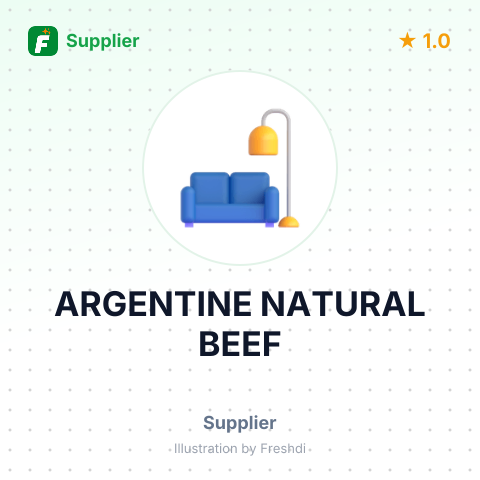 ARGENTINE NATURAL BEEF – summary card, no photo uploaded yet
