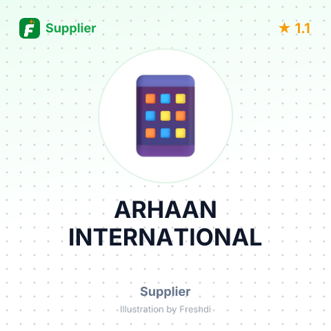 ARHAAN INTERNATIONAL – summary card, no photo uploaded yet