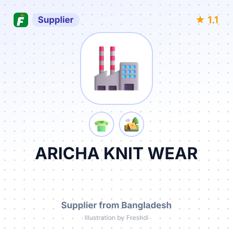 ARICHA KNIT WEAR – summary card, no photo uploaded yet