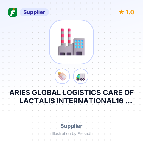 ARIES GLOBAL LOGISTICS CARE OF LACTALIS INTERNATIONAL16 AVENUE JEAN JAURES – summary card, no photo uploaded yet