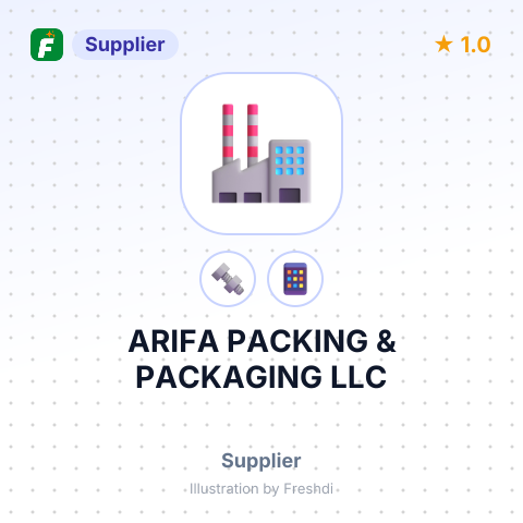 ARIFA PACKING & PACKAGING LLC – summary card, no photo uploaded yet