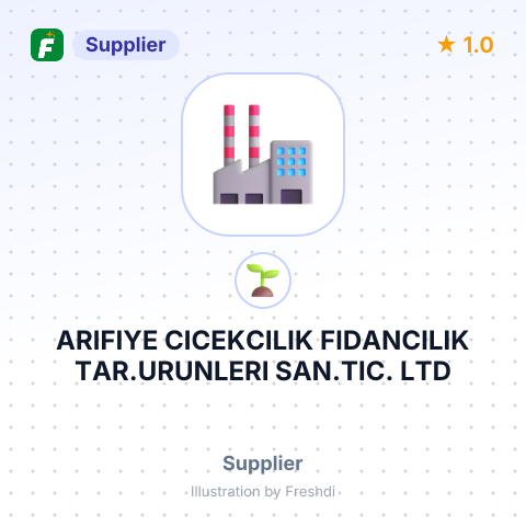 ARIFIYE CICEKCILIK FIDANCILIK TAR.URUNLERI SAN.TIC. LTD – summary card, no photo uploaded yet
