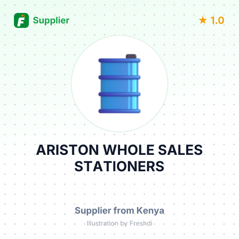 ARISTON WHOLE SALES STATIONERS – summary card, no photo uploaded yet