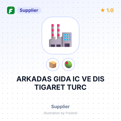 ARKADAS GIDA IC VE DIS TIGARET TURC – summary card, no photo uploaded yet