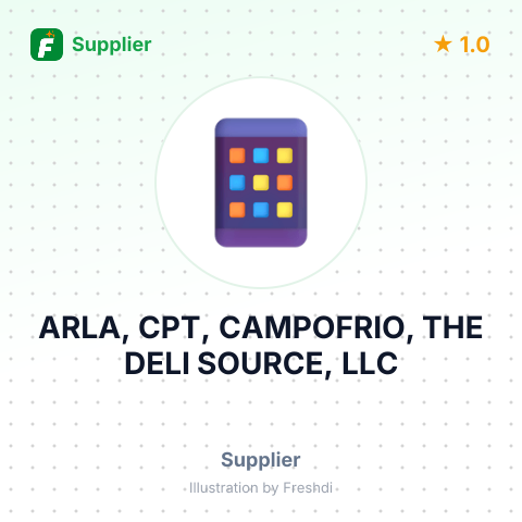 ARLA, CPT, CAMPOFRIO, THE DELI SOURCE, LLC – summary card, no photo uploaded yet