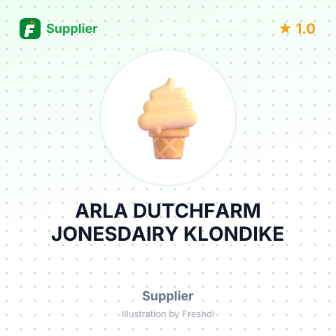 ARLA DUTCHFARM JONESDAIRY KLONDIKE – summary card, no photo uploaded yet