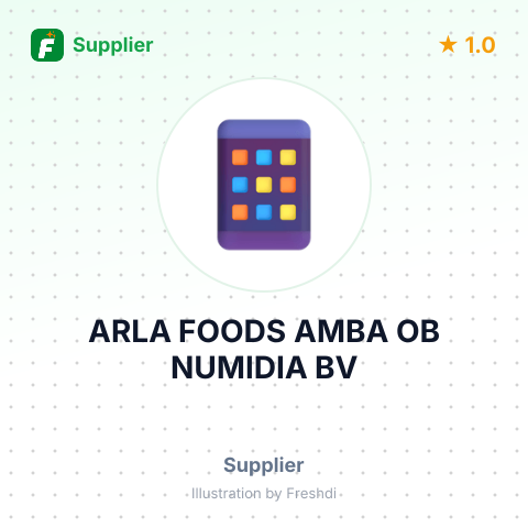 ARLA FOODS AMBA OB NUMIDIA BV – summary card, no photo uploaded yet
