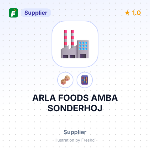 ARLA FOODS AMBA SONDERHOJ – summary card, no photo uploaded yet