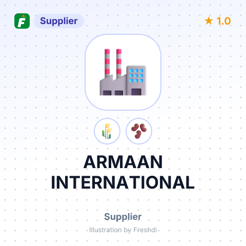ARMAAN INTERNATIONAL – summary card, no photo uploaded yet