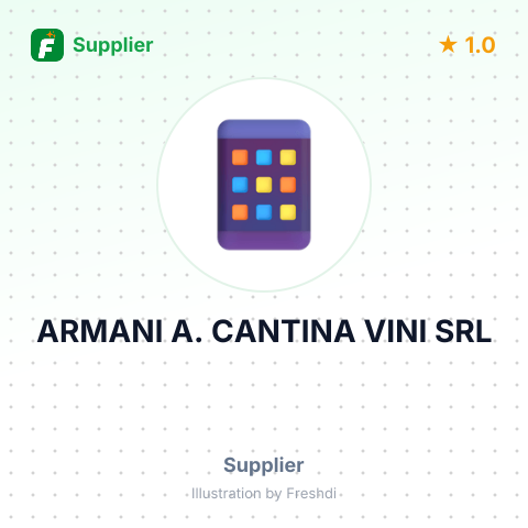 ARMANI A. CANTINA VINI SRL – summary card, no photo uploaded yet