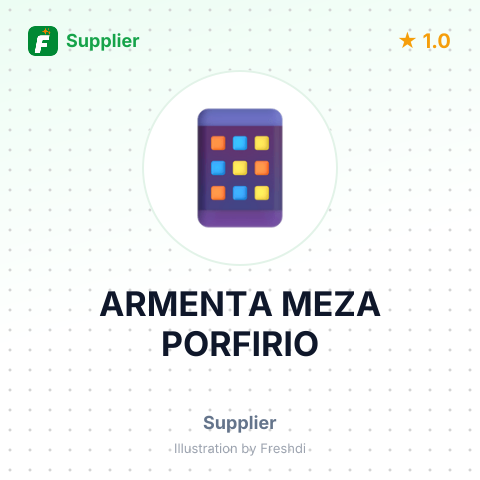 ARMENTA MEZA PORFIRIO – summary card, no photo uploaded yet