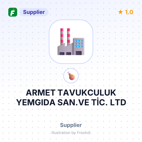 ARMET TAVUKCULUK YEMGIDA SAN.VE TİC. LTD – summary card, no photo uploaded yet