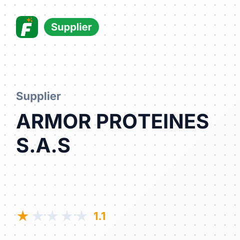 ARMOR PROTEINES S.A.S – summary card, no photo uploaded yet