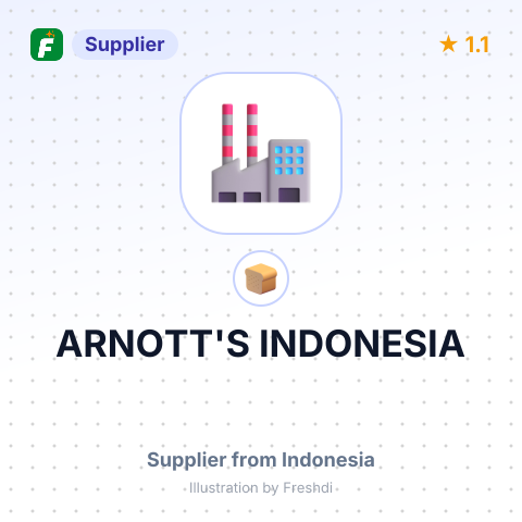 ARNOTT'S INDONESIA – summary card, no photo uploaded yet