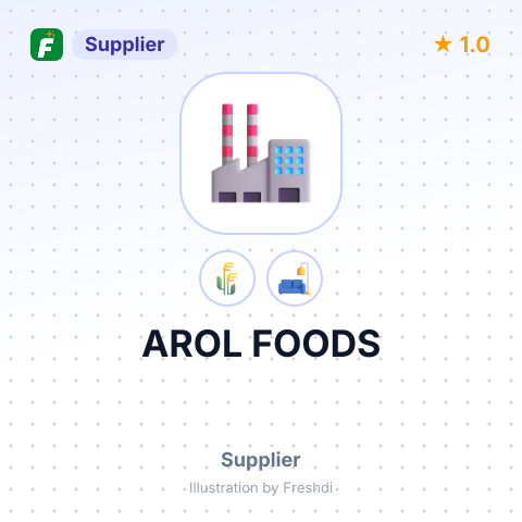 AROL FOODS – summary card, no photo uploaded yet