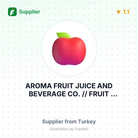 AROMA FRUIT JUICE AND BEVERAGE CO. // FRUIT CONCENTRATE, SPRING WATER – summary card, no photo uploaded yet
