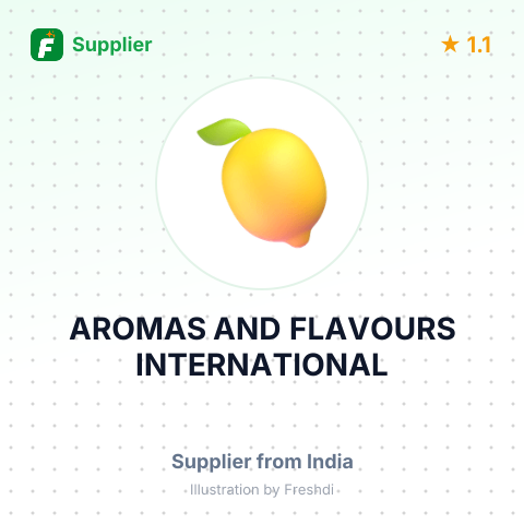AROMAS AND FLAVOURS INTERNATIONAL – summary card, no photo uploaded yet