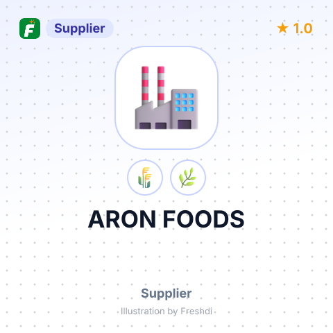 ARON FOODS – summary card, no photo uploaded yet