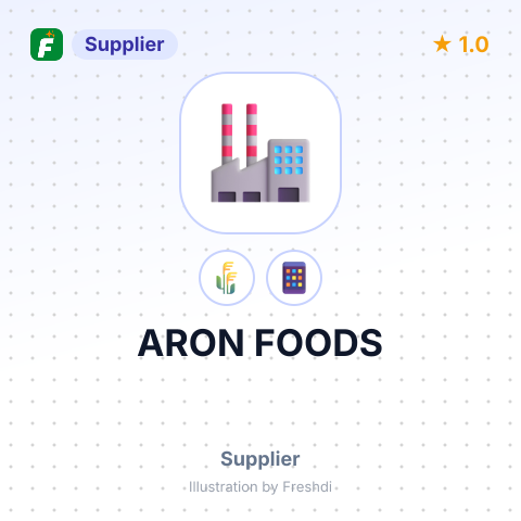 ARON FOODS – summary card, no photo uploaded yet