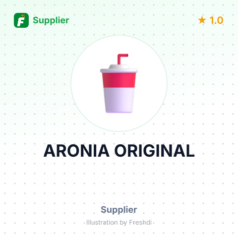 ARONIA ORIGINAL – summary card, no photo uploaded yet