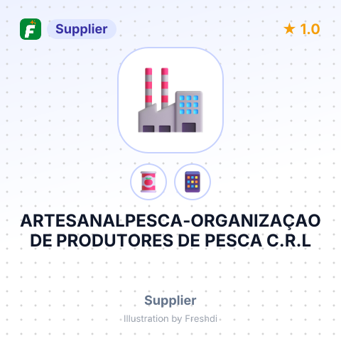 ARTESANALPESCA-ORGANIZAÇAO DE PRODUTORES DE PESCA C.R.L – summary card, no photo uploaded yet