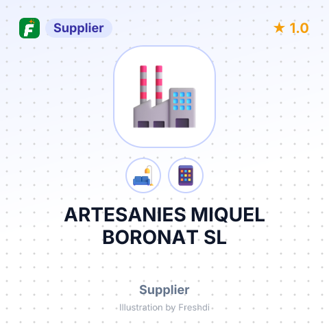 ARTESANIES MIQUEL BORONAT SL – summary card, no photo uploaded yet