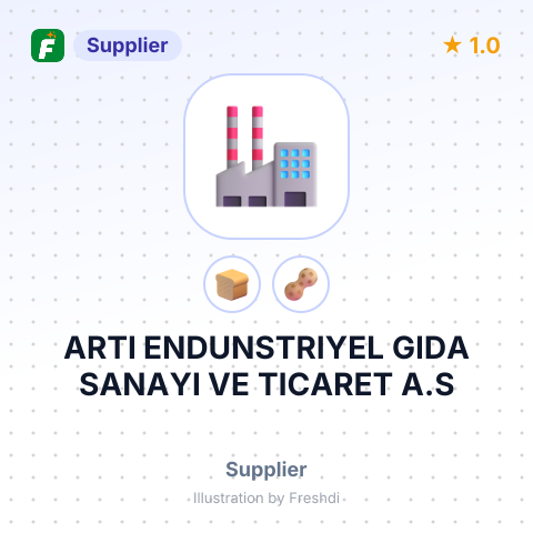 ARTI ENDUNSTRIYEL GIDA SANAYI VE TICARET A.S – summary card, no photo uploaded yet
