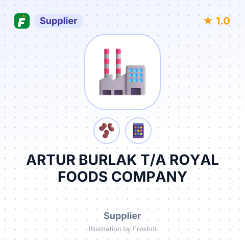 ARTUR BURLAK T/A ROYAL FOODS COMPANY – summary card, no photo uploaded yet