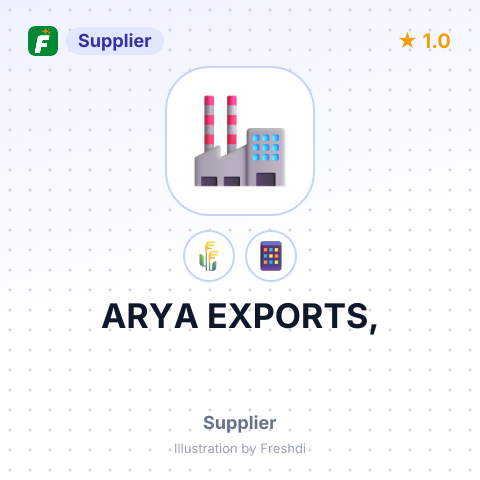 ARYA EXPORTS, – summary card, no photo uploaded yet