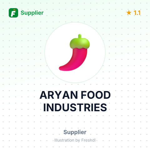 ARYAN FOOD INDUSTRIES – summary card, no photo uploaded yet