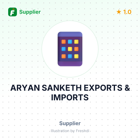 ARYAN SANKETH EXPORTS & IMPORTS – summary card, no photo uploaded yet
