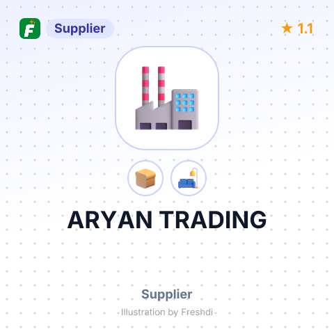 ARYAN TRADING – summary card, no photo uploaded yet